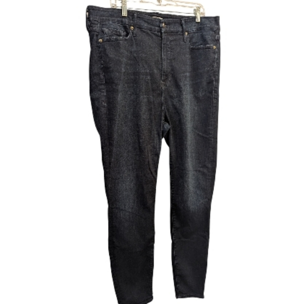 Good American Good Legs Dark Wash Skinny Jeans Size 20 GUC *See Note